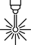 Symbol für Laserreinigung – präzise und materialschonende Reinigung technischer Oberflächen.